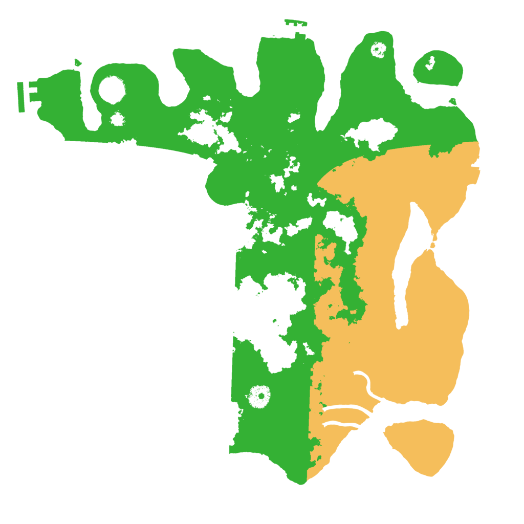 Biome Rust Map: Procedural Map, Size: 3500, Seed: 614421001