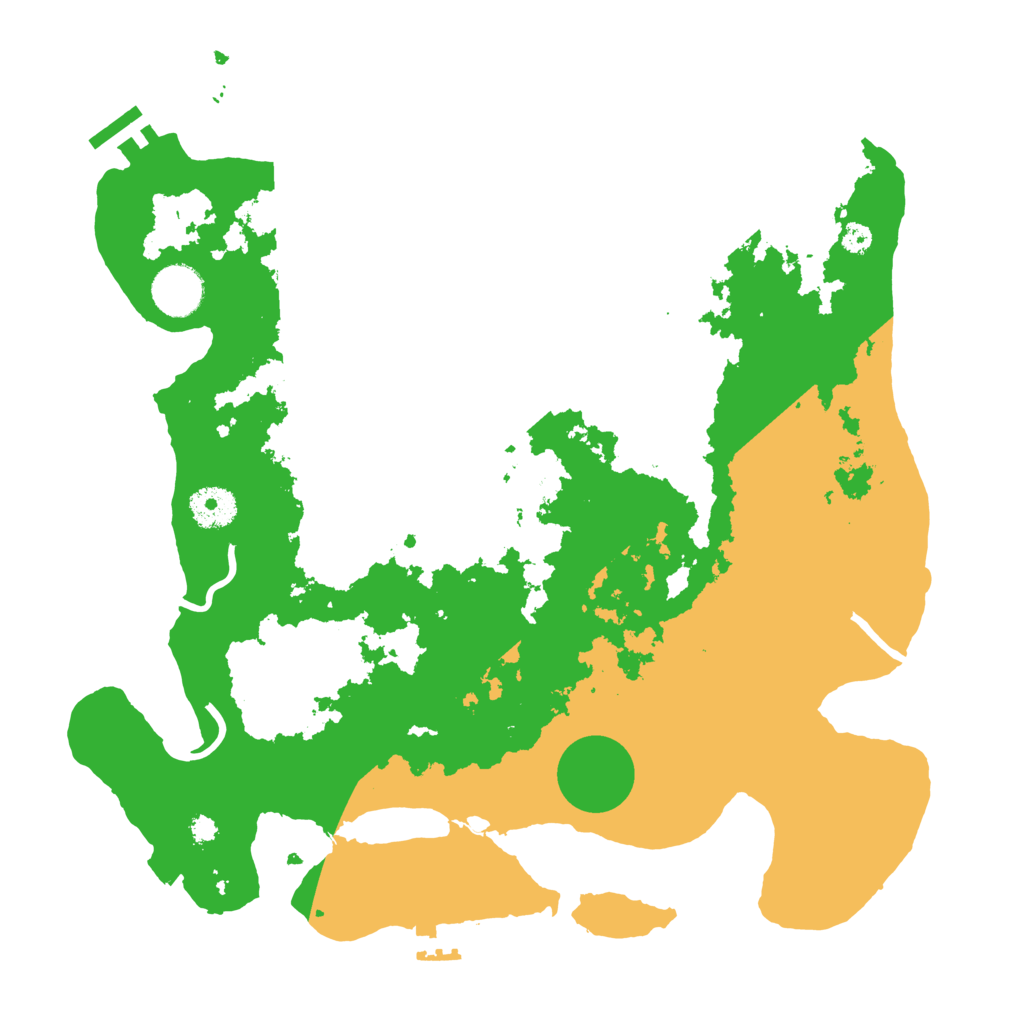 Biome Rust Map: Procedural Map, Size: 3500, Seed: 768818133