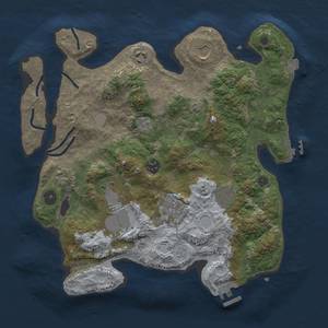 Thumbnail Rust Map: Procedural Map, Size: 3500, Seed: 777444, 16 Monuments