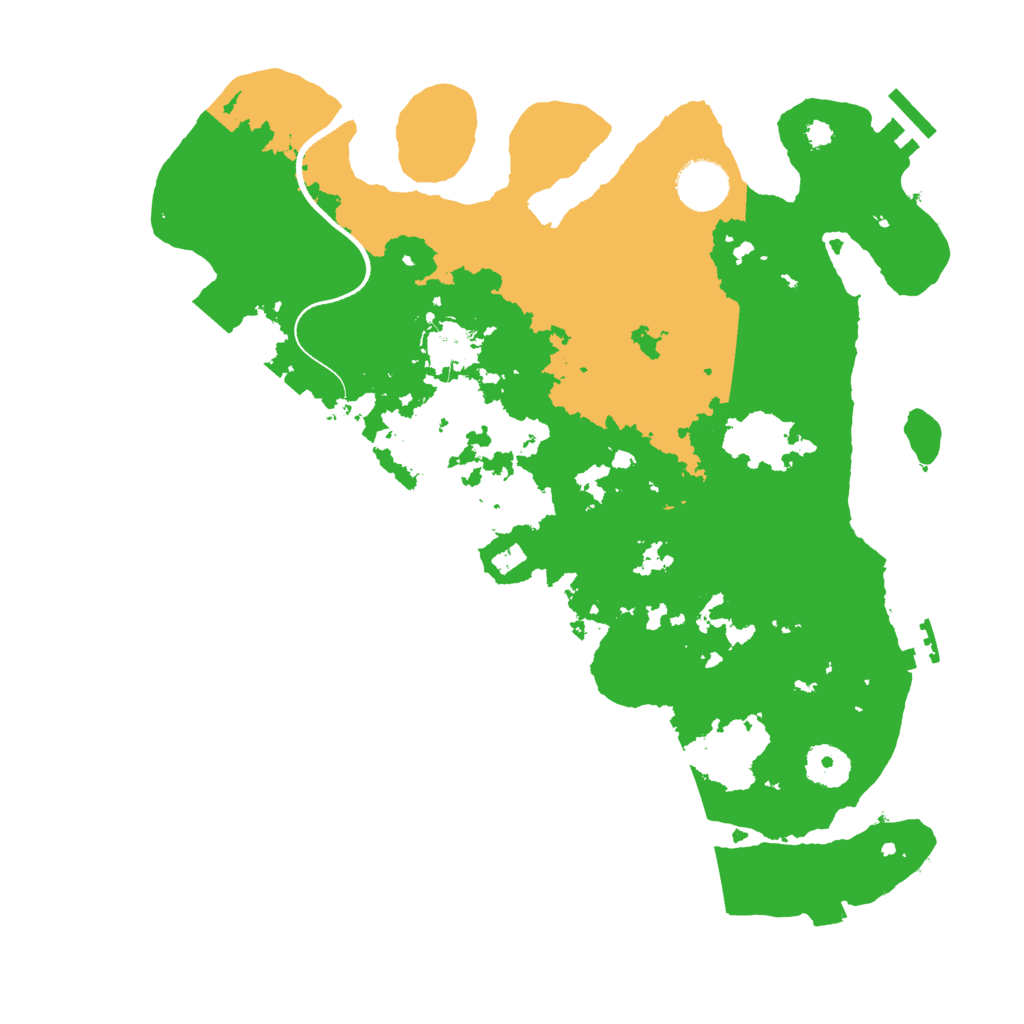 Biome Rust Map: Procedural Map, Size: 3500, Seed: 7445790