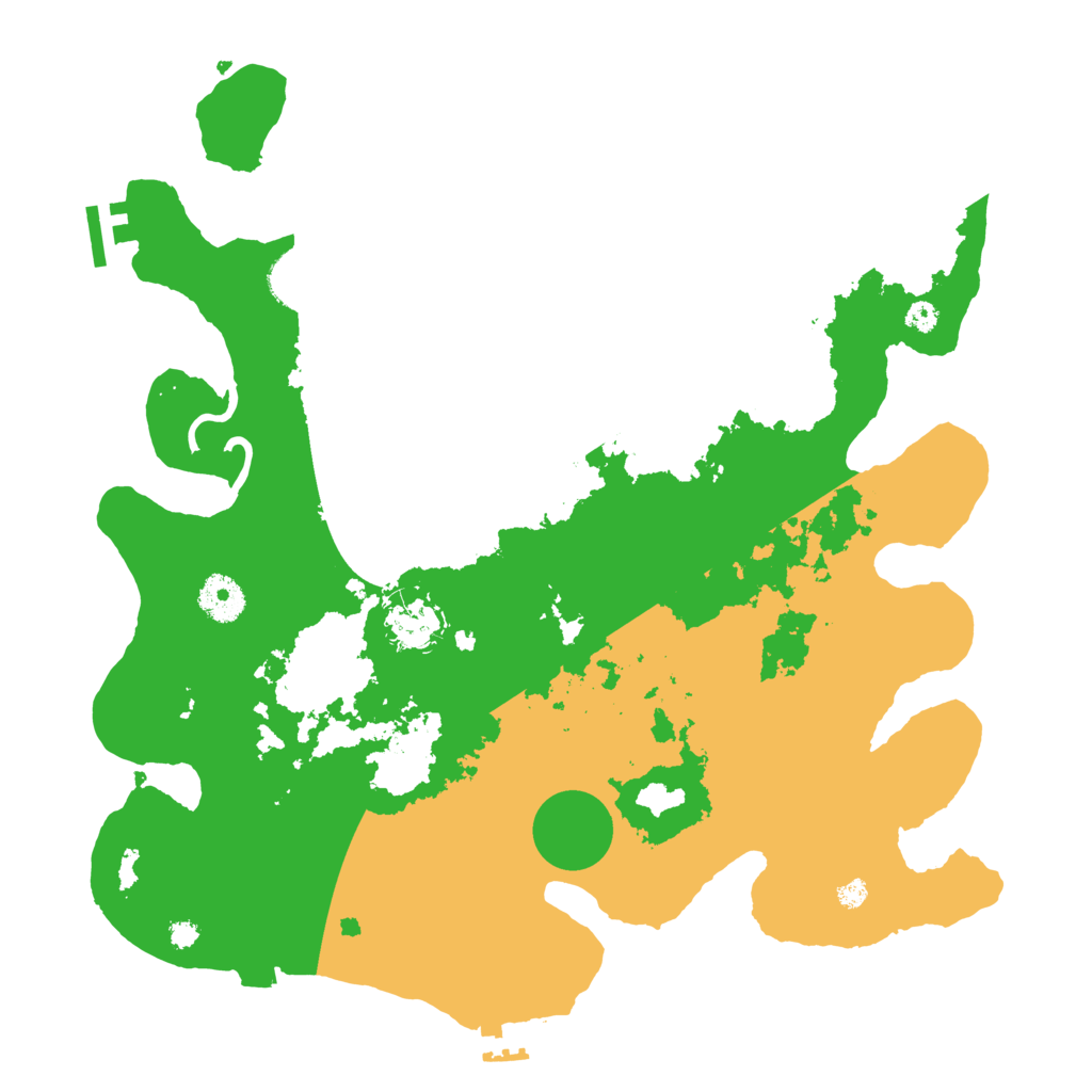 Biome Rust Map: Procedural Map, Size: 3600, Seed: 110277
