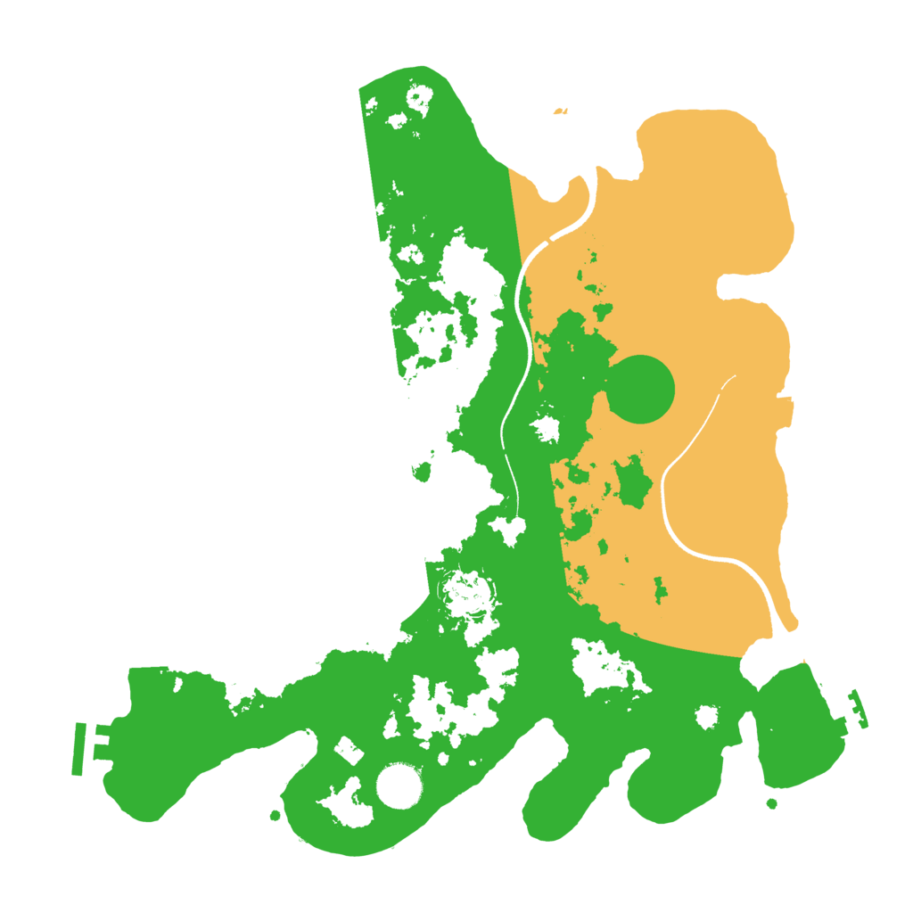 Biome Rust Map: Procedural Map, Size: 3500, Seed: 1387414002