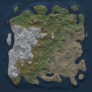 Thumbnail Rust Map: Procedural Map, Size: 4500, Seed: 1955442752, 19 Monuments