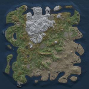 Thumbnail Rust Map: Procedural Map, Size: 4500, Seed: 1106057904, 19 Monuments