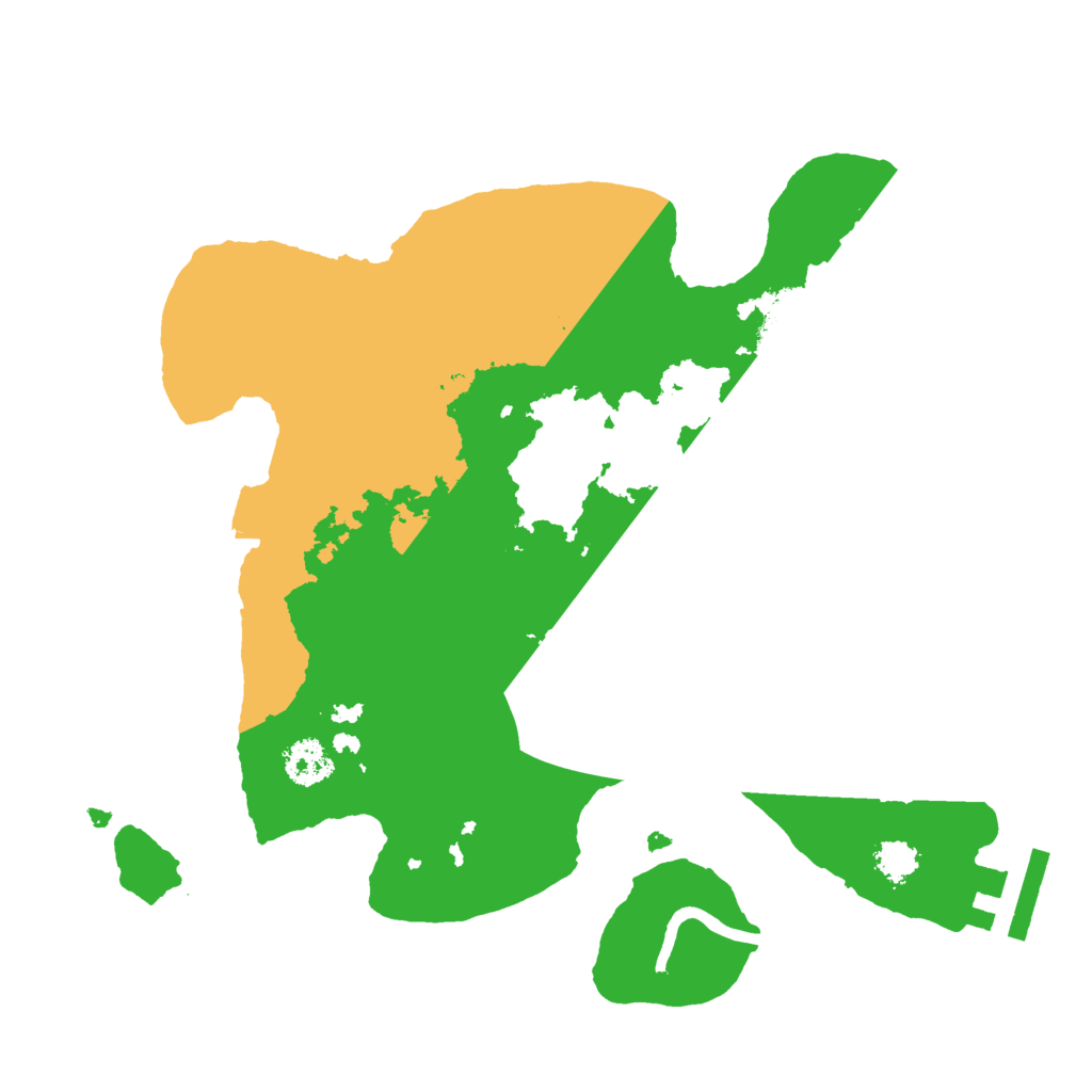 Biome Rust Map: Procedural Map, Size: 2400, Seed: 1113