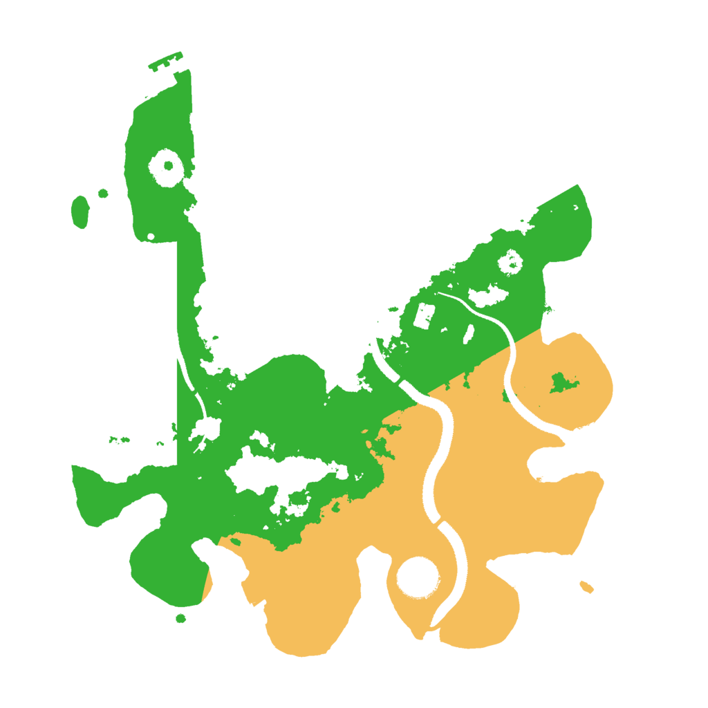 Biome Rust Map: Procedural Map, Size: 3000, Seed: 96790125