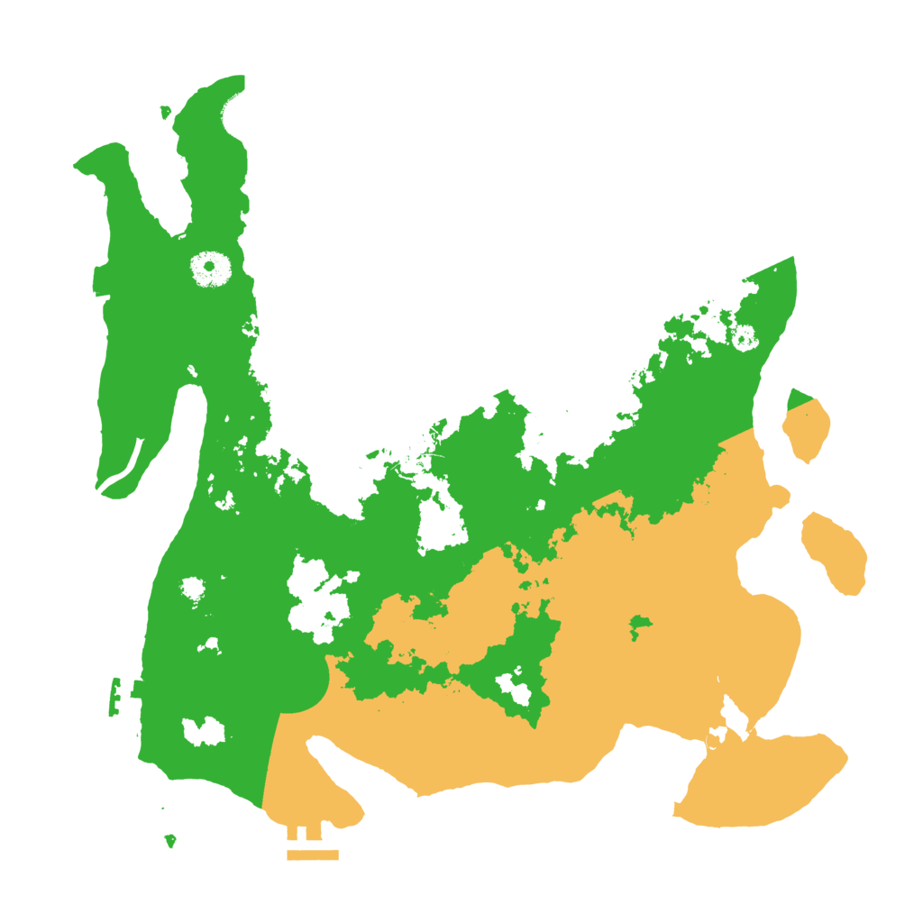 Biome Rust Map: Procedural Map, Size: 3600, Seed: 301545424