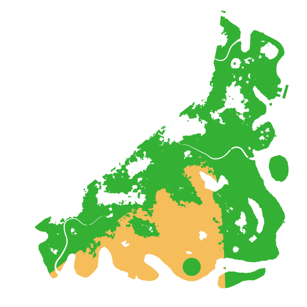 Biome Rust Map: Procedural Map, Size: 4500, Seed: 576534311