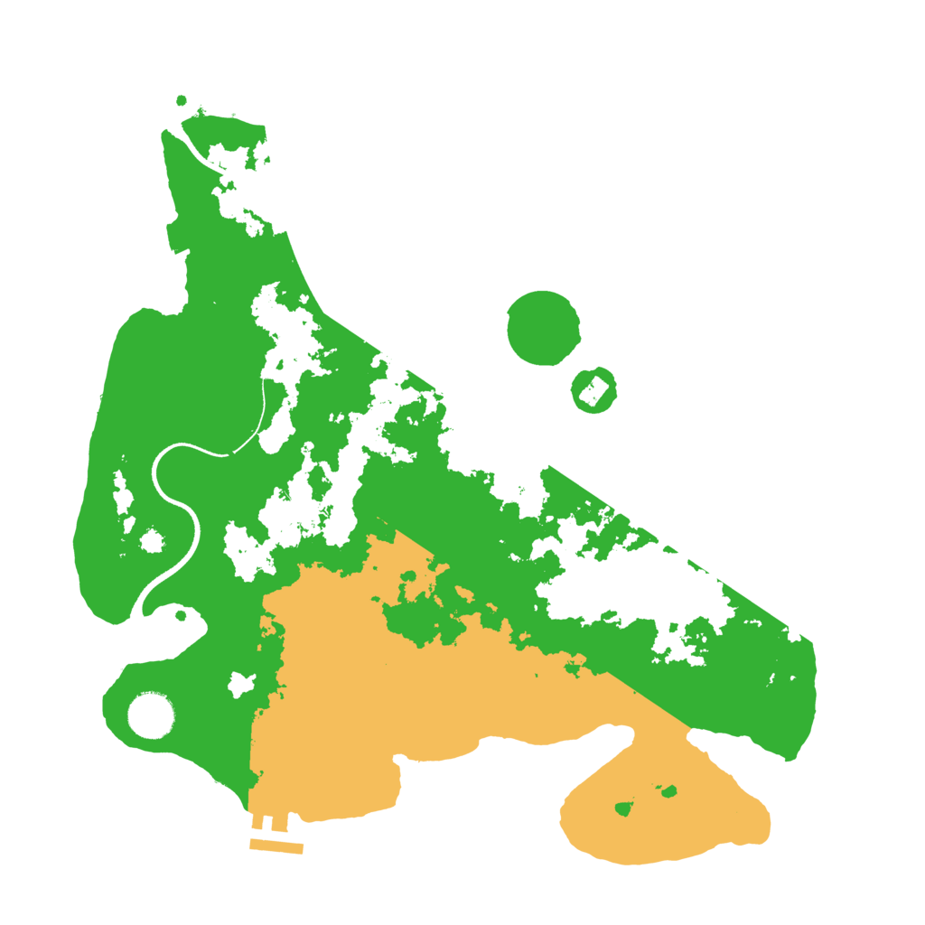 Biome Rust Map: Procedural Map, Size: 3500, Seed: 4061982