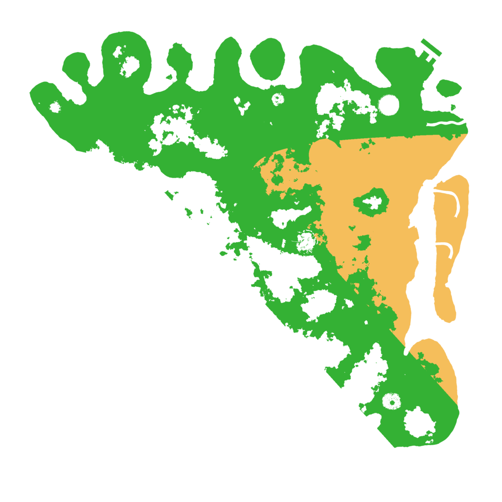 Biome Rust Map: Procedural Map, Size: 4250, Seed: 80629261