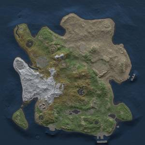 Thumbnail Rust Map: Procedural Map, Size: 3000, Seed: 339602638, 13 Monuments