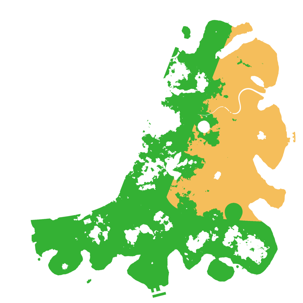 Biome Rust Map: Procedural Map, Size: 4500, Seed: 1376048616
