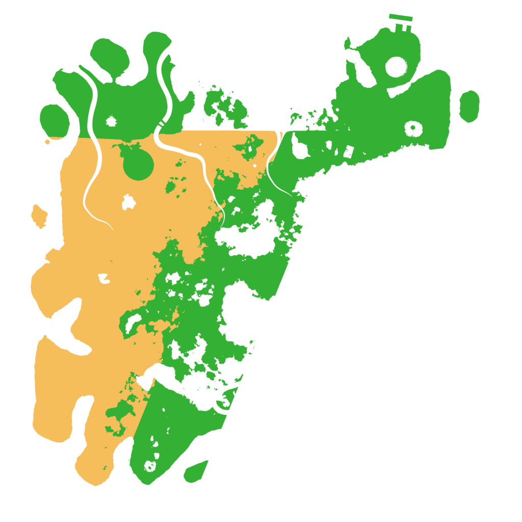 Biome Rust Map: Procedural Map, Size: 4500, Seed: 481103564