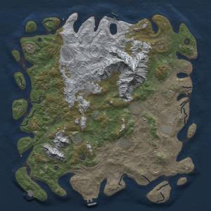 Thumbnail Rust Map: Procedural Map, Size: 5000, Seed: 879449096, 19 Monuments