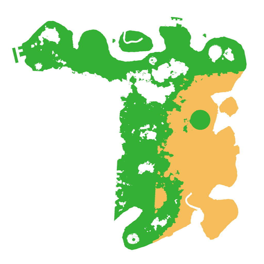 Biome Rust Map: Procedural Map, Size: 3500, Seed: 520795459