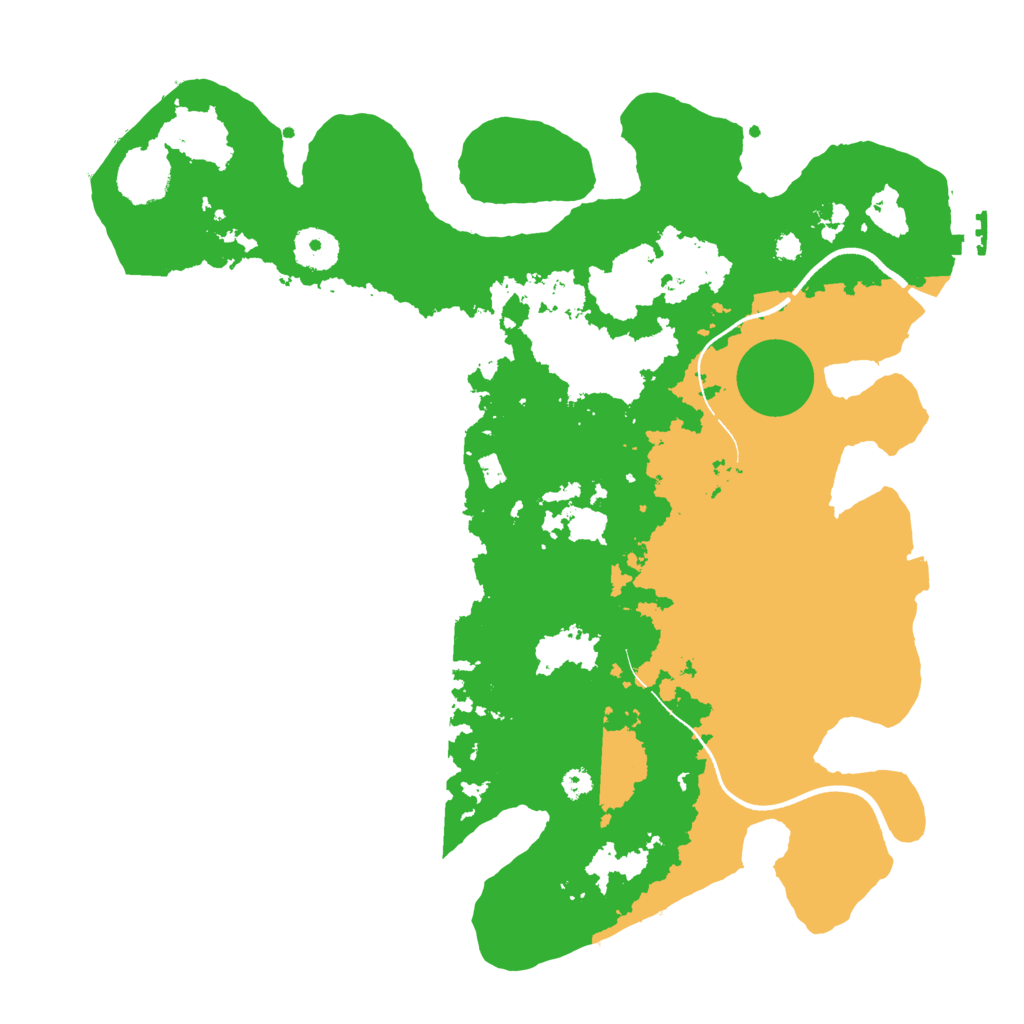 Biome Rust Map: Procedural Map, Size: 3500, Seed: 520795459