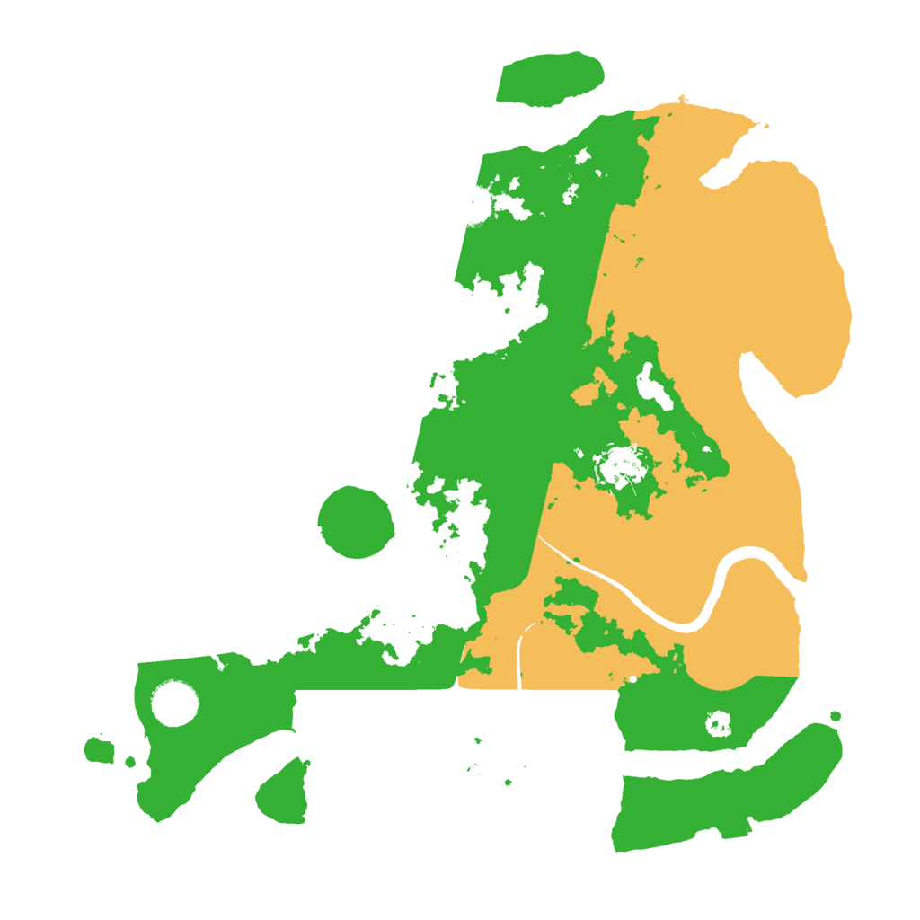 Biome Rust Map: Procedural Map, Size: 3500, Seed: 2070276964