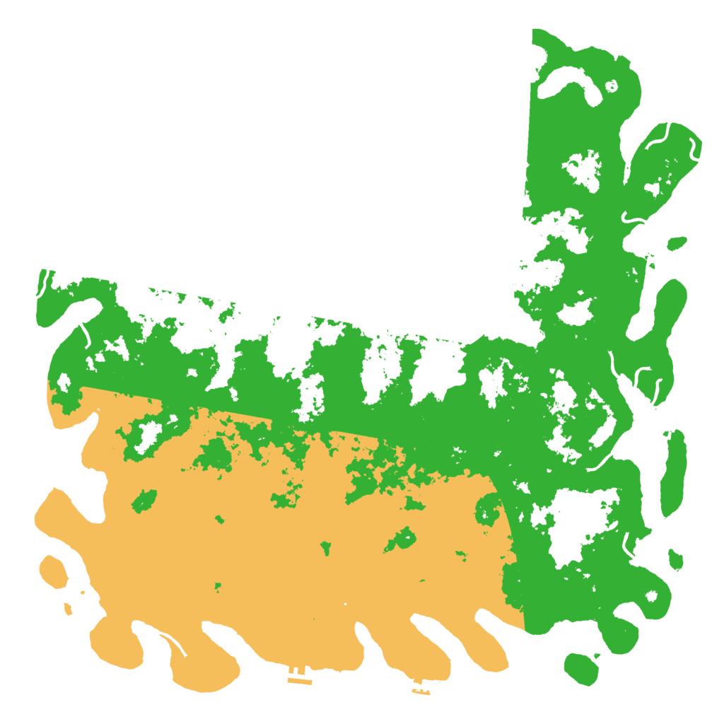 Biome Rust Map: Procedural Map, Size: 6000, Seed: 119250