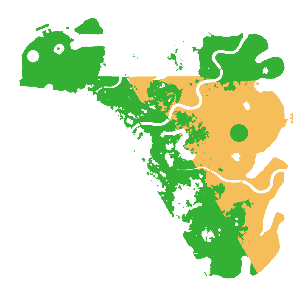 Biome Rust Map: Procedural Map, Size: 4500, Seed: 2046645623
