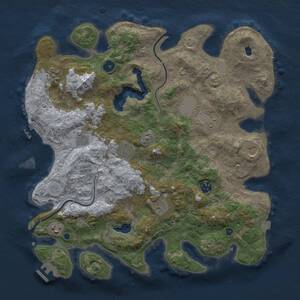 Thumbnail Rust Map: Procedural Map, Size: 4000, Seed: 1904774847, 15 Monuments