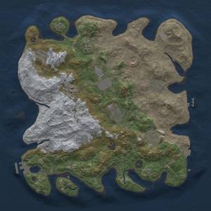 Thumbnail Rust Map: Procedural Map, Size: 4000, Seed: 1904774847, 19 Monuments