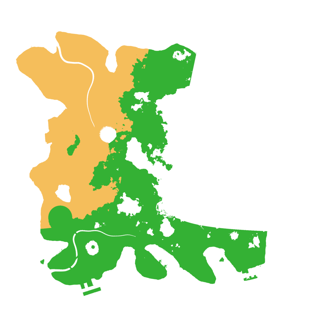 Biome Rust Map: Procedural Map, Size: 3500, Seed: 35114