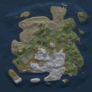 Thumbnail Rust Map: Procedural Map, Size: 3500, Seed: 1756340424, 13 Monuments