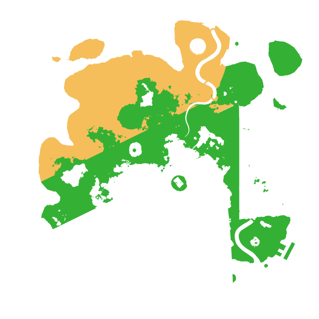 Biome Rust Map: Procedural Map, Size: 3500, Seed: 1756340424