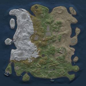 Thumbnail Rust Map: Procedural Map, Size: 4250, Seed: 1038584440, 19 Monuments