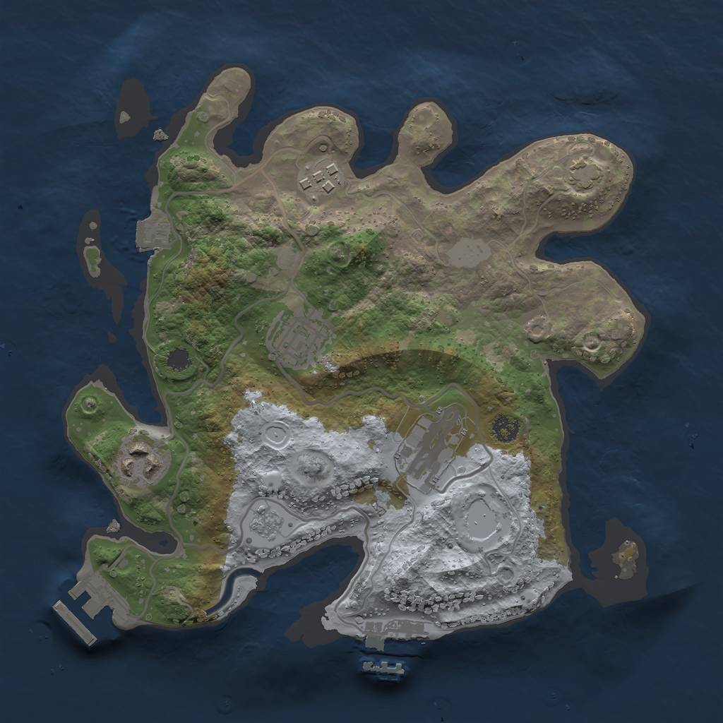 Rust Map: Procedural Map, Size: 2675, Seed: 9899, 11 Monuments