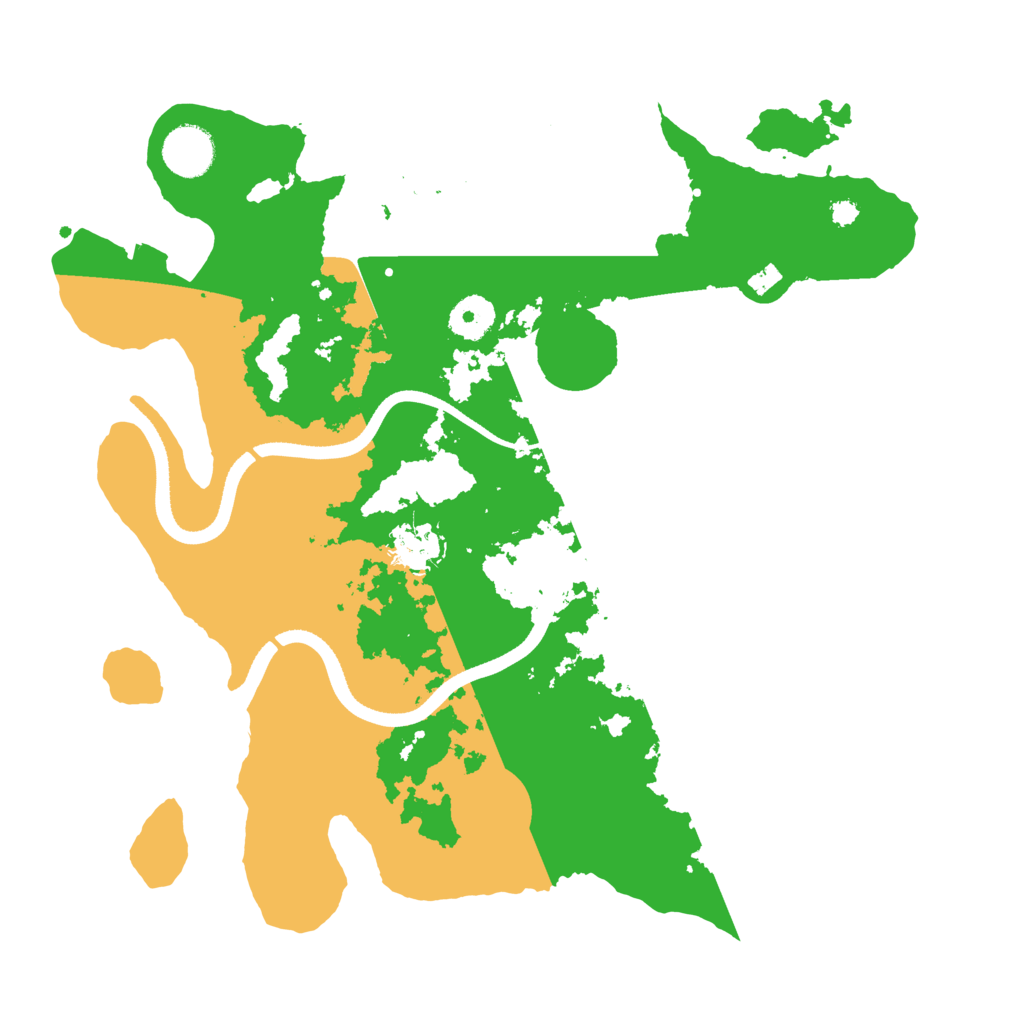 Biome Rust Map: Procedural Map, Size: 3500, Seed: 945526671