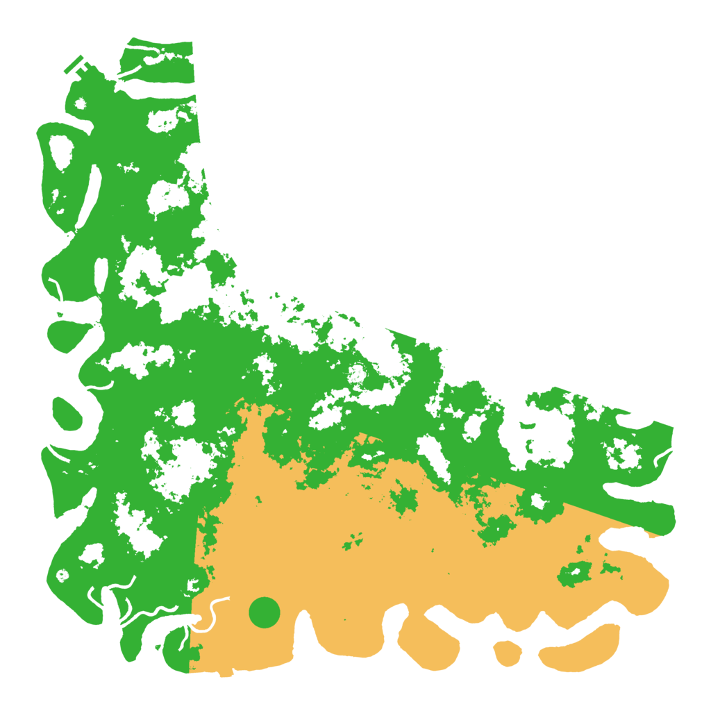 Biome Rust Map: Procedural Map, Size: 6000, Seed: 51111