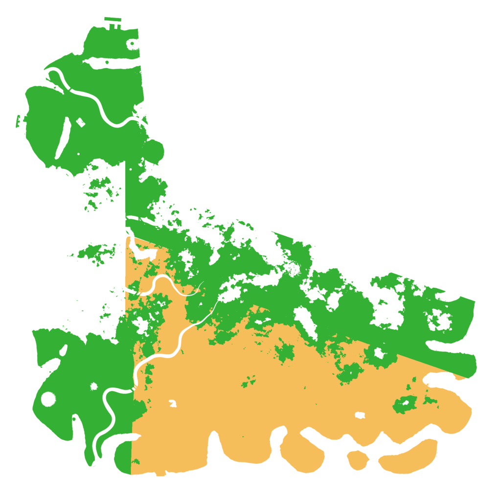 Biome Rust Map: Procedural Map, Size: 6000, Seed: 51111