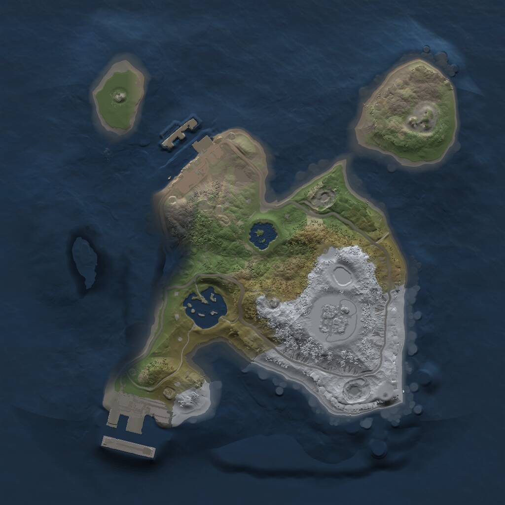 Rust Map: Procedural Map, Size: 1900, Seed: 995, 5 Monuments