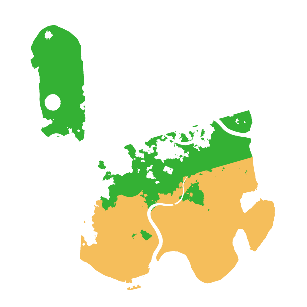 Biome Rust Map: Procedural Map, Size: 3500, Seed: 451265551