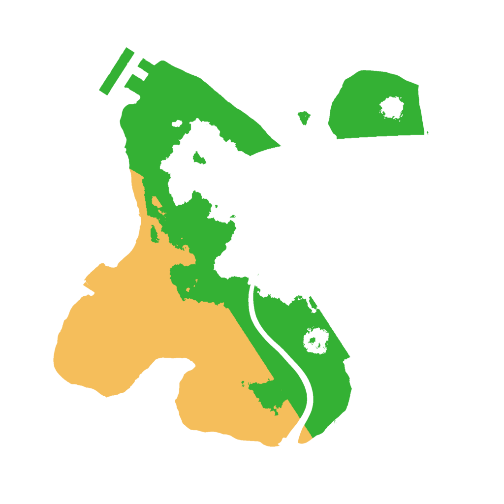 Biome Rust Map: Procedural Map, Size: 2000, Seed: 883933807