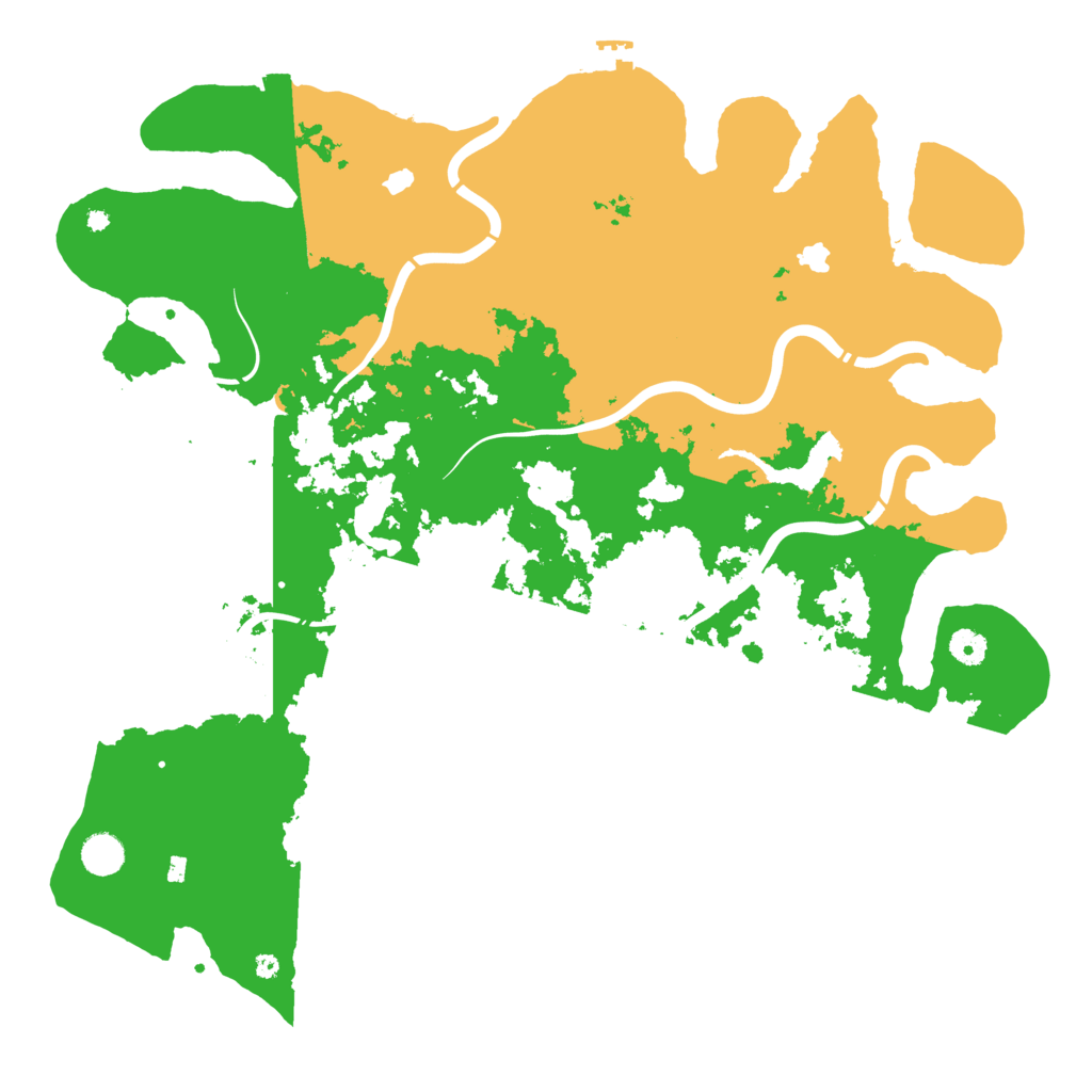 Biome Rust Map: Procedural Map, Size: 4500, Seed: 21132872
