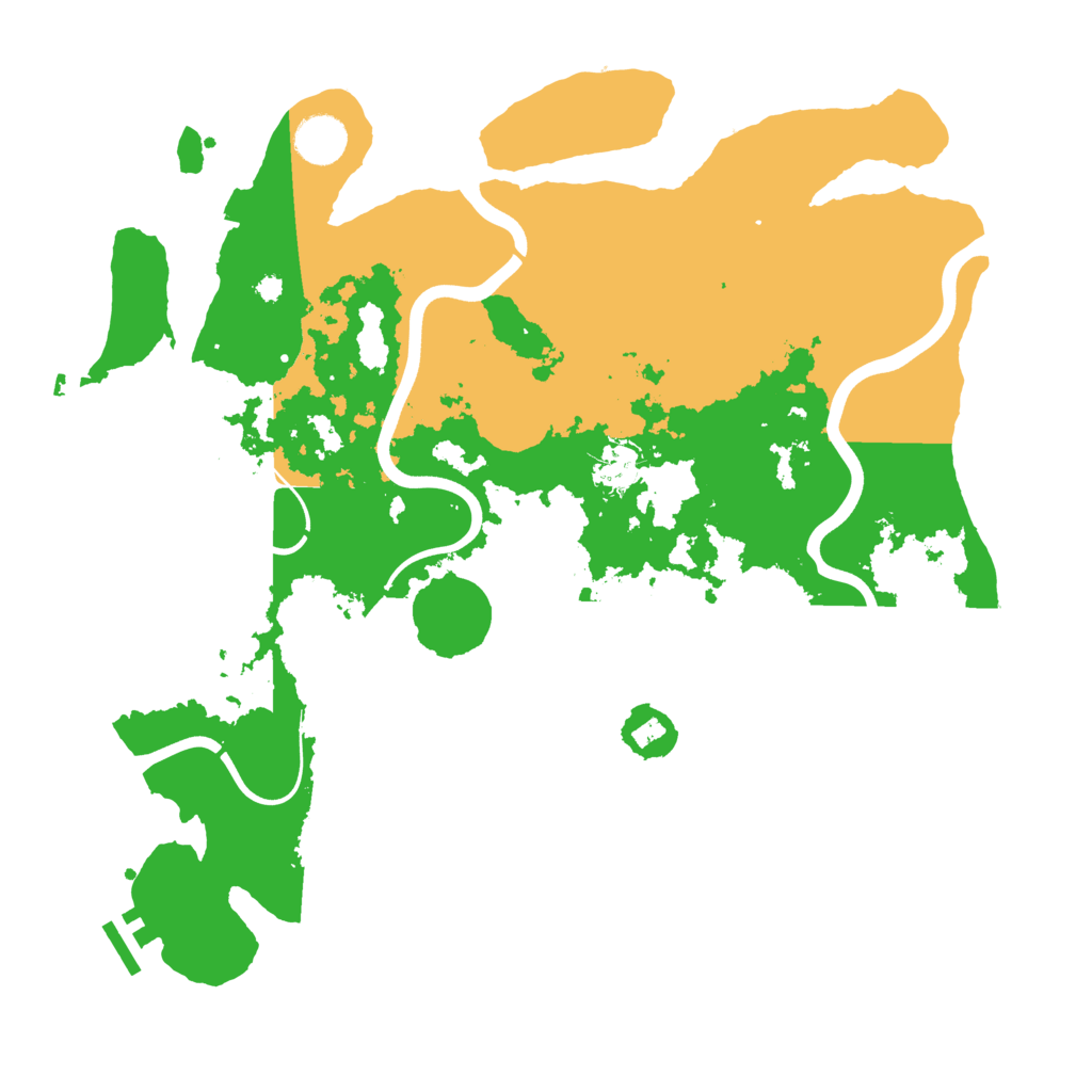 Biome Rust Map: Procedural Map, Size: 3800, Seed: 1236544