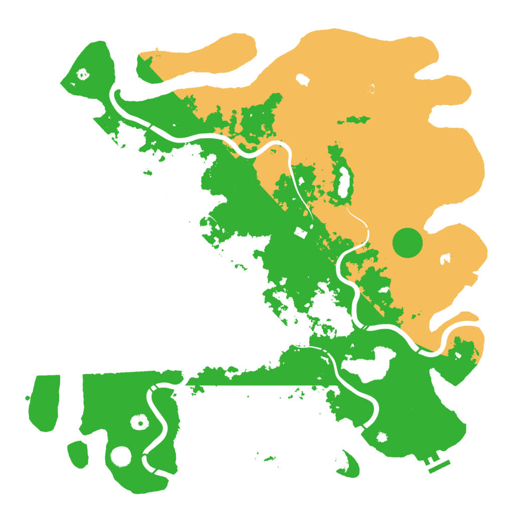 Biome Rust Map: Procedural Map, Size: 4500, Seed: 877427005