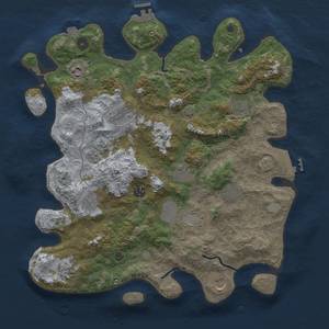 Thumbnail Rust Map: Procedural Map, Size: 4000, Seed: 67432, 19 Monuments