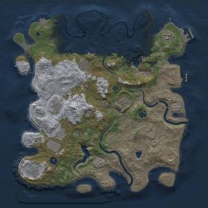 Thumbnail Rust Map: Procedural Map, Size: 4000, Seed: 67432, 15 Monuments