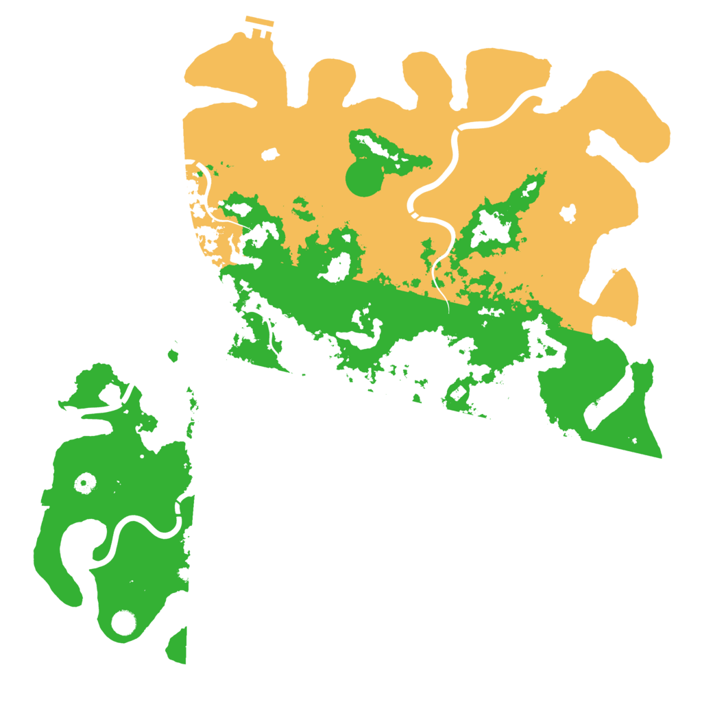 Biome Rust Map: Procedural Map, Size: 5000, Seed: 196852160