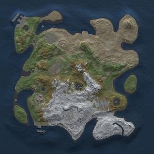 Thumbnail Rust Map: Procedural Map, Size: 3000, Seed: 161075649, 14 Monuments