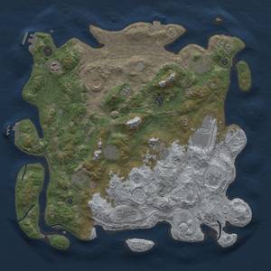 Thumbnail Rust Map: Procedural Map, Size: 4250, Seed: 832742267, 19 Monuments