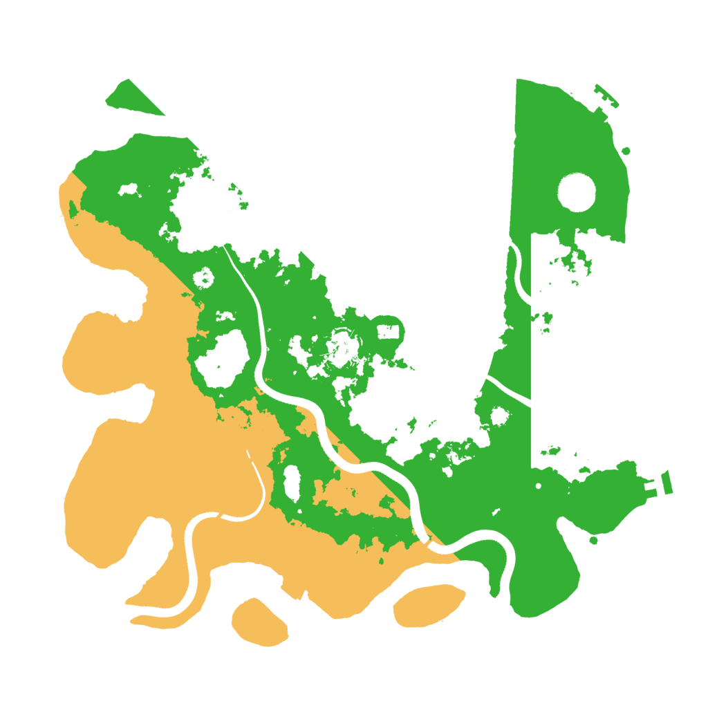 Biome Rust Map: Procedural Map, Size: 3500, Seed: 927480421