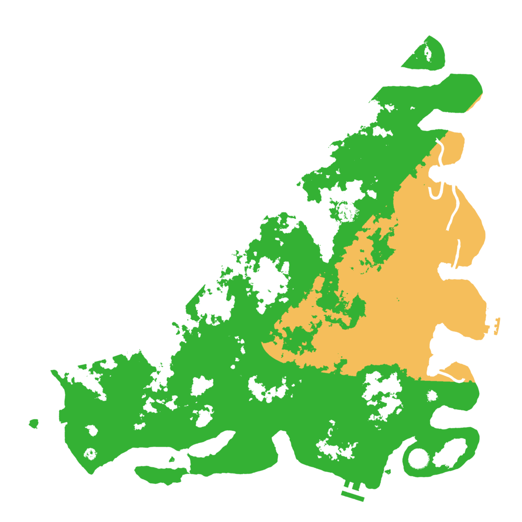 Biome Rust Map: Procedural Map, Size: 4500, Seed: 7775555