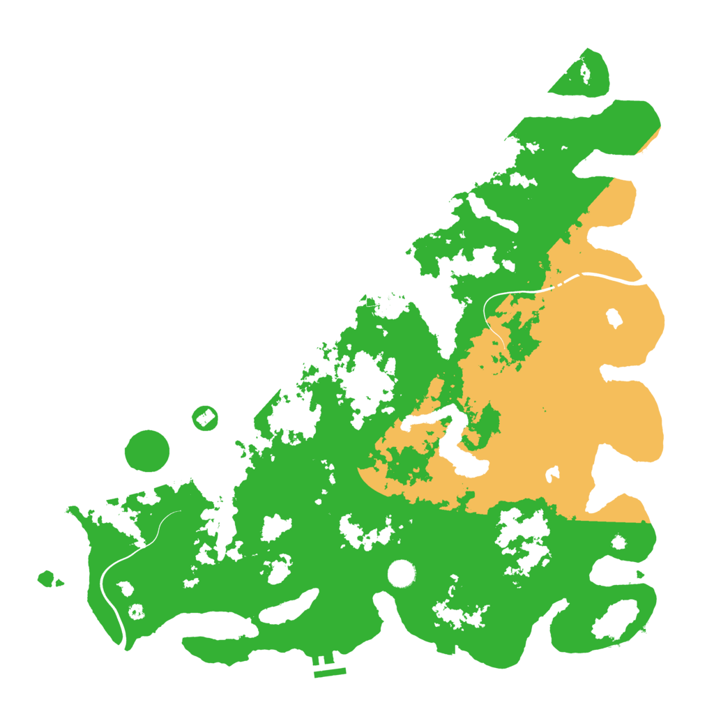 Biome Rust Map: Procedural Map, Size: 4500, Seed: 7775555