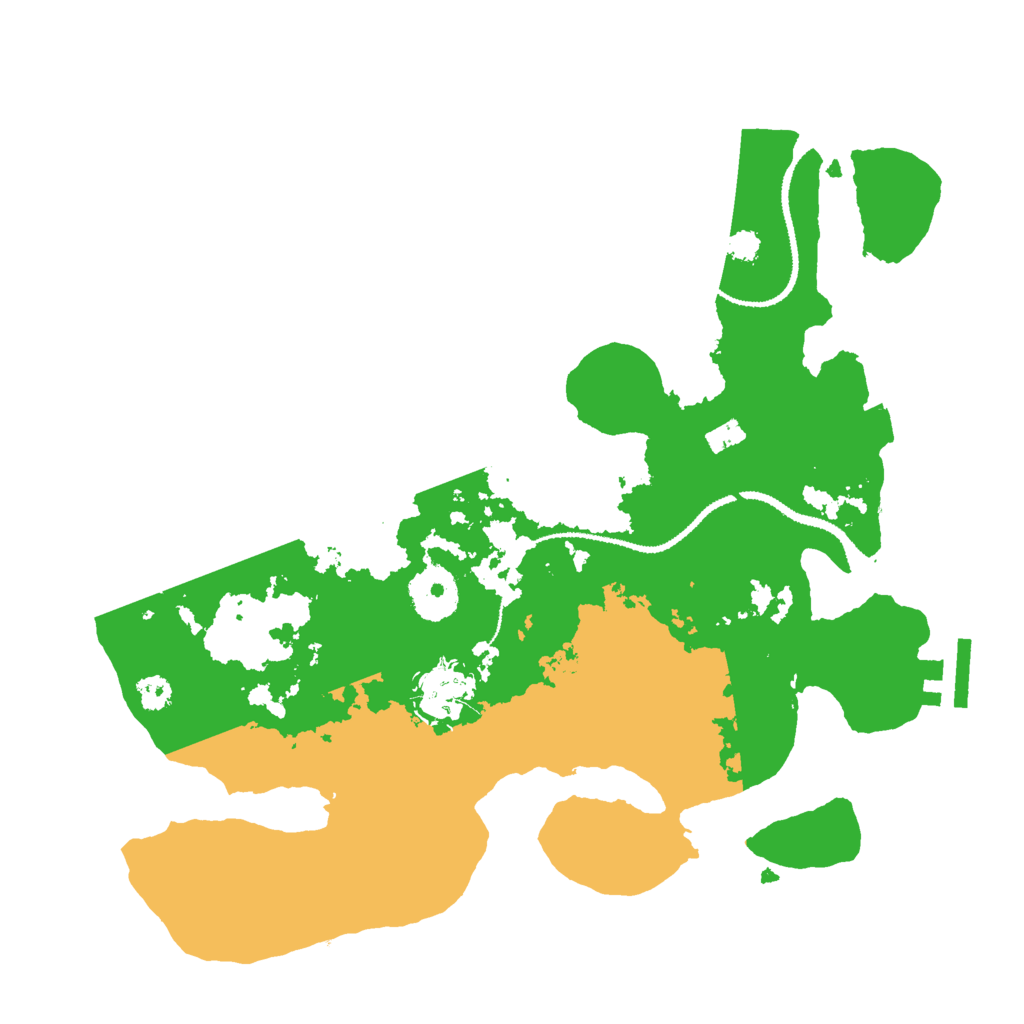 Biome Rust Map: Procedural Map, Size: 3000, Seed: 518396667