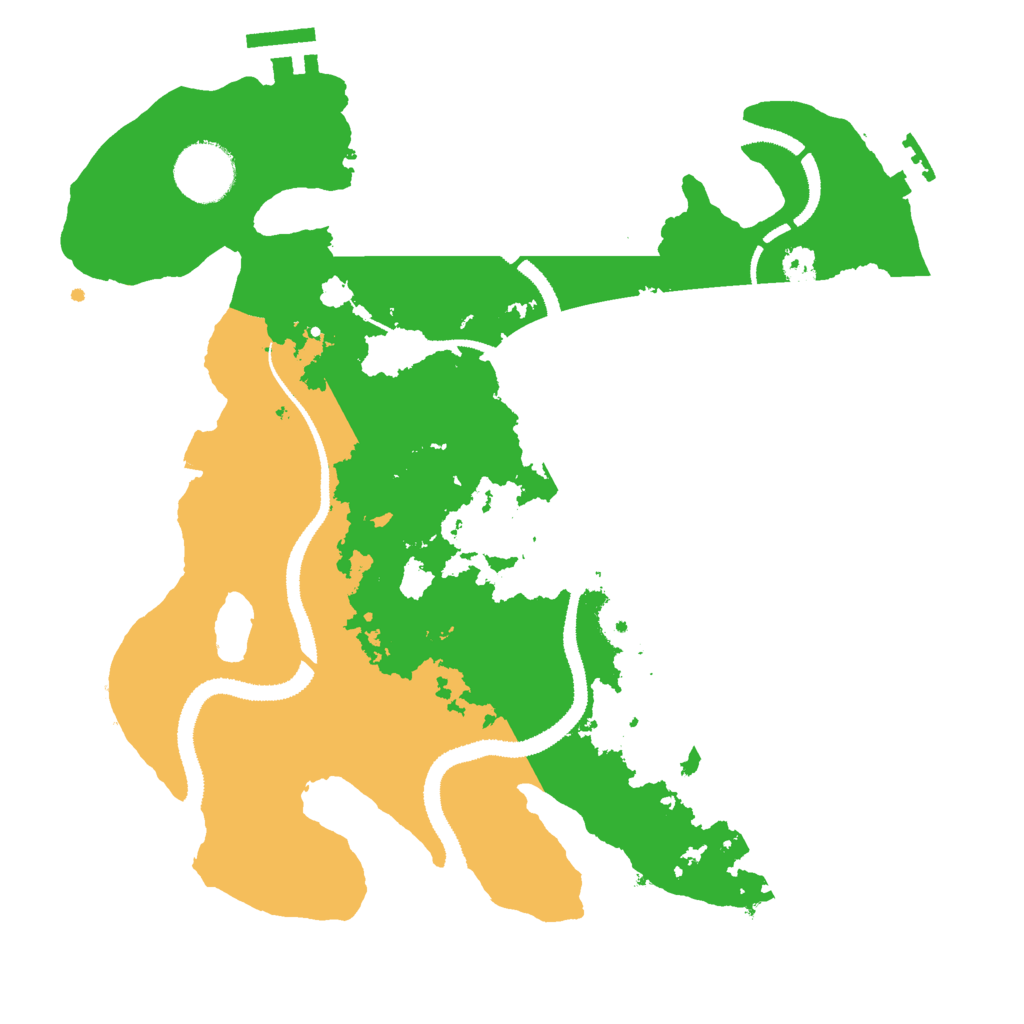 Biome Rust Map: Procedural Map, Size: 3000, Seed: 92465