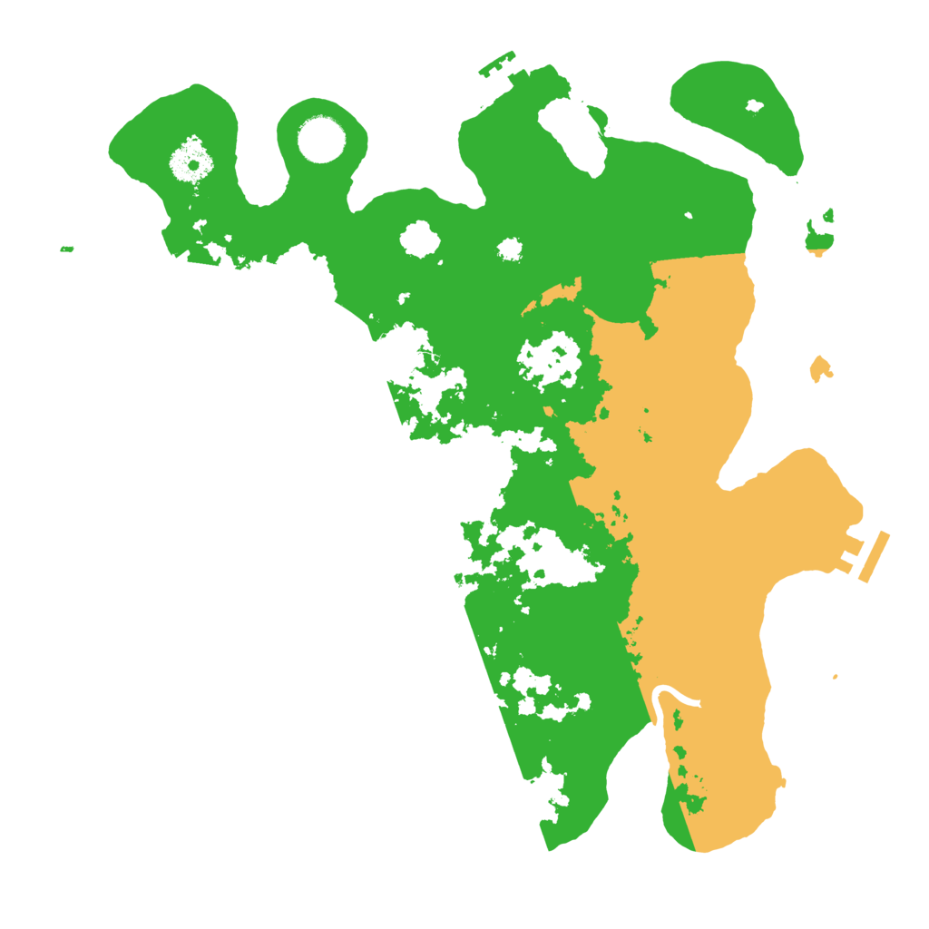 Biome Rust Map: Procedural Map, Size: 3500, Seed: 691580652
